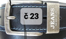 Kožený opasek délka 100 - 125 cm