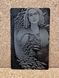 Váš obrázek - Gravírování: Fotografie , Vizitka: 55x85 mm