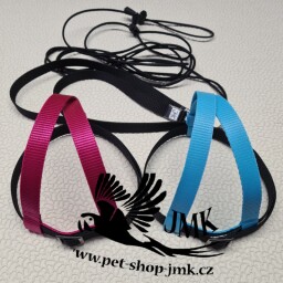 Postroj pro papoušky JMK vel. L,XL barevná kombinace